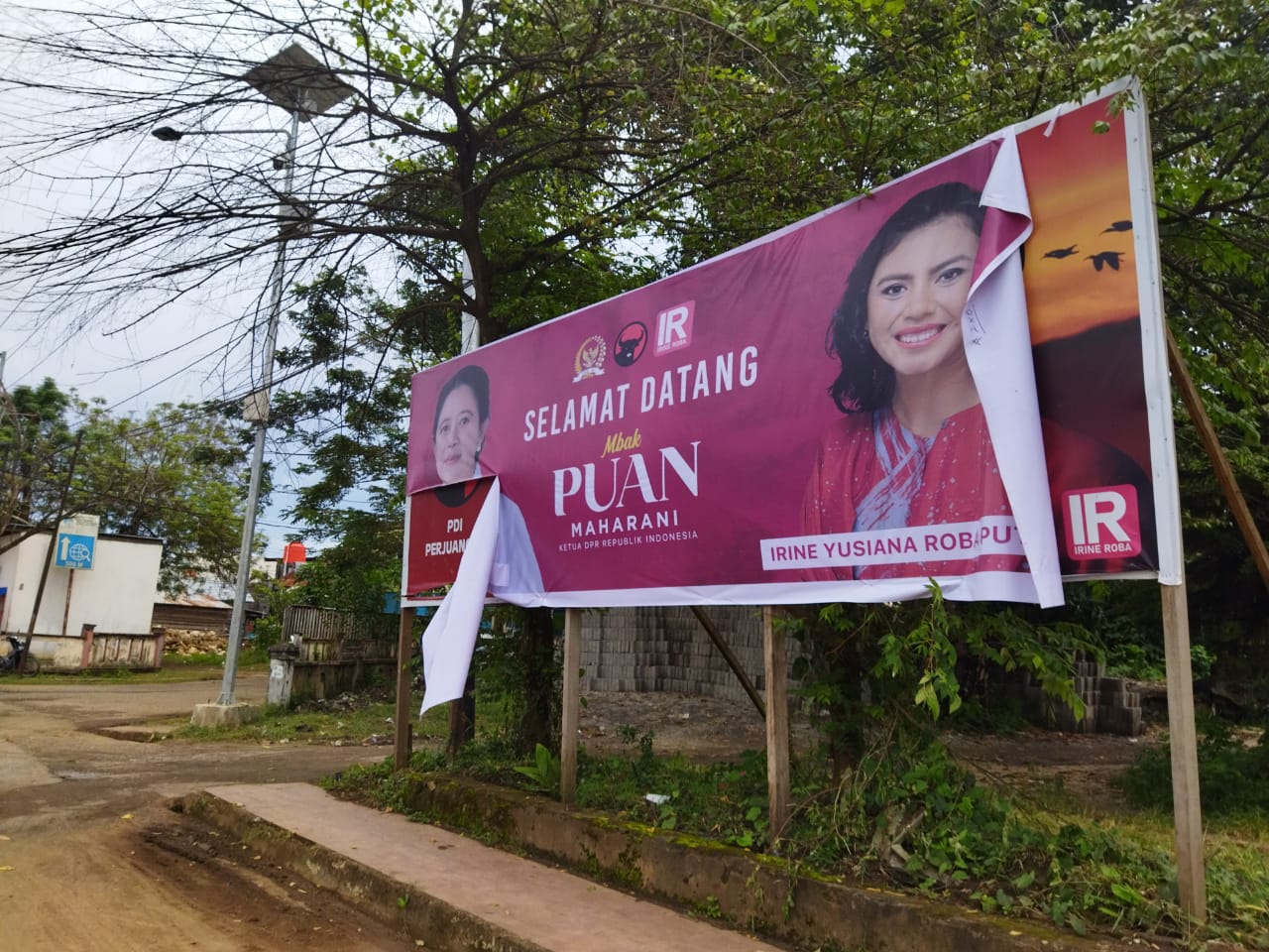 Berkunjung Ke Morotai Baliho Milik Puan Maharani Disobek Otk Aspirasimalut Com